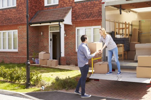 Furniture transport and careful loading for Docklands moves