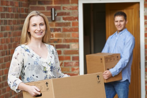 Small business office items loaded for local van removal