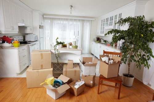 Packing office furniture and equipment for a Docklands relocation