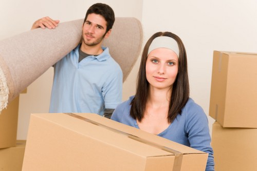 Professional removals van helping with local moves in Docklands